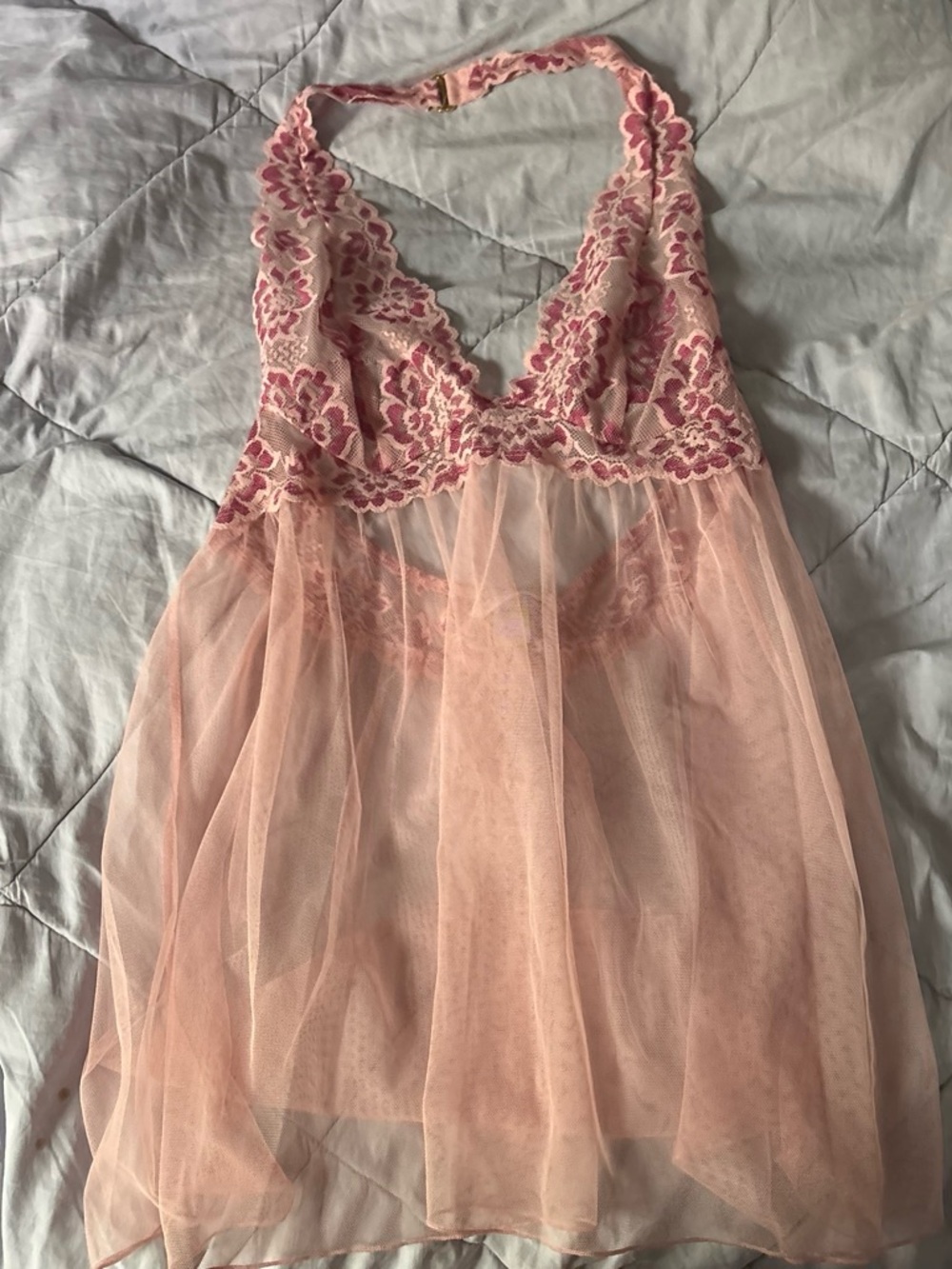 Victoria's Secret Pink Lace & Mesh Nightdress